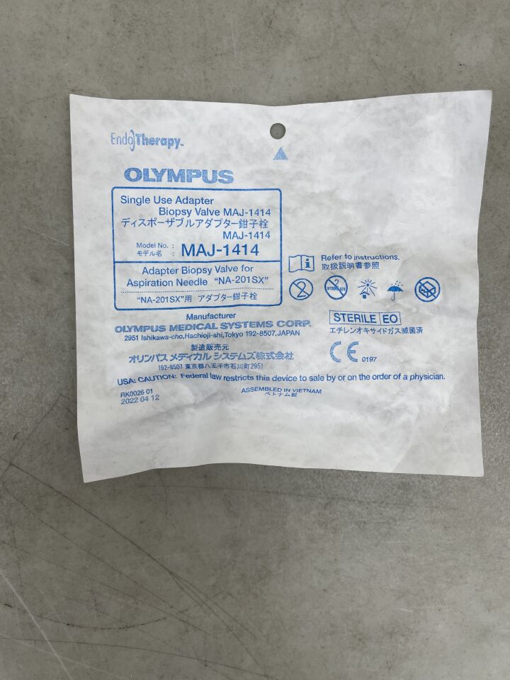 MAJ-1414 - OLYMPUS - Biopsy Valve, For Olympus BF EBUS Scopes, (EA) - ( Expiry Date: 2025-06-30 )