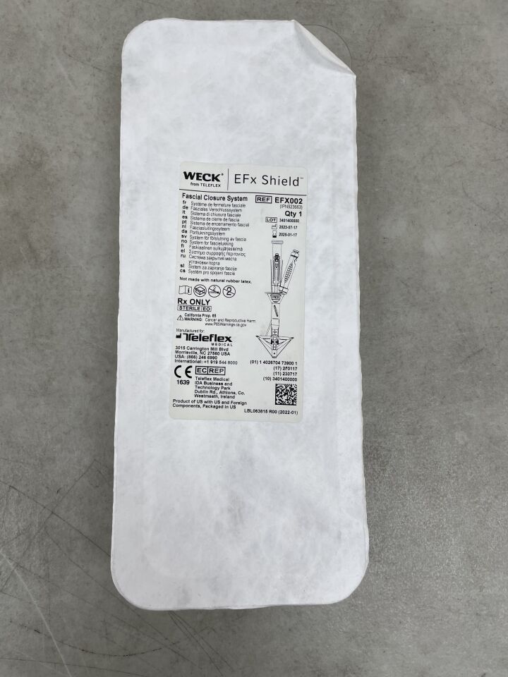 EFX002 - TELEFLEX - EFx Shield Fascial Closure System, 0 Size, (EA) - ( Expiry Date: 2025-01-17 )