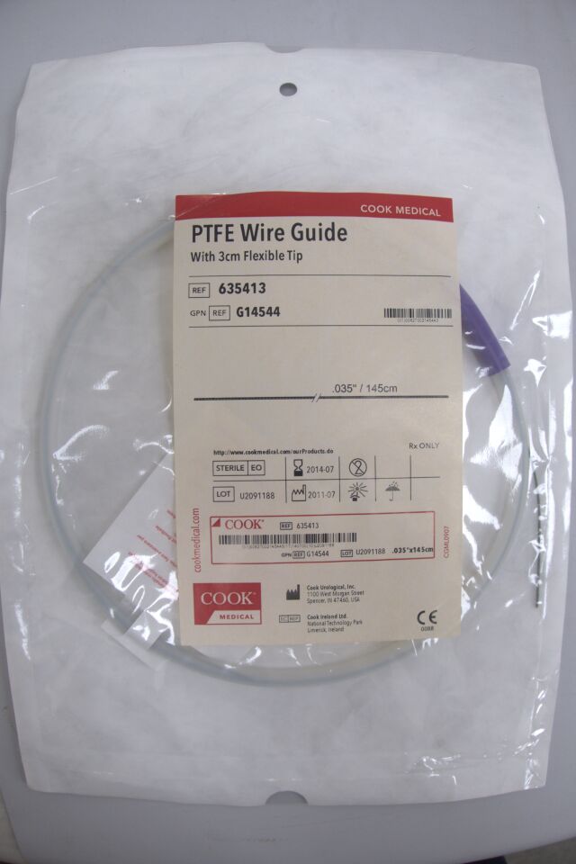G14544 - COOK - Standard Fixed Core Wire Guide, 0.035 in. dia. x 145 cm Length, (EA) - ( Expiry Date: 2024-02-01 )