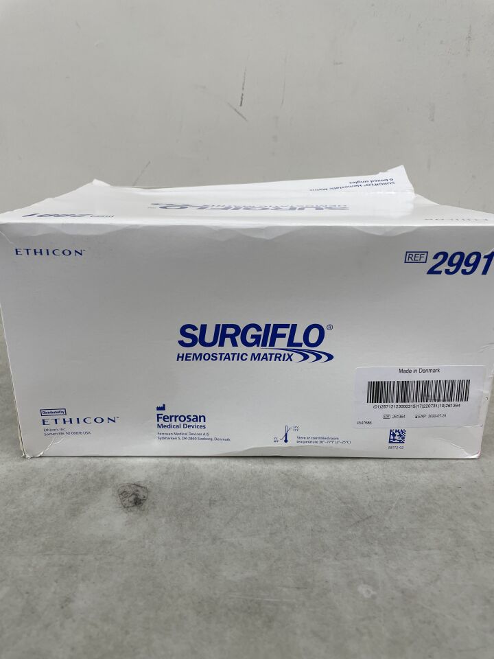 2991 - ETHICON - Surgiflo Hemostatic Matrix, 8 mL, (BX/6) - ( Expiry Date: 2022-07-31 )