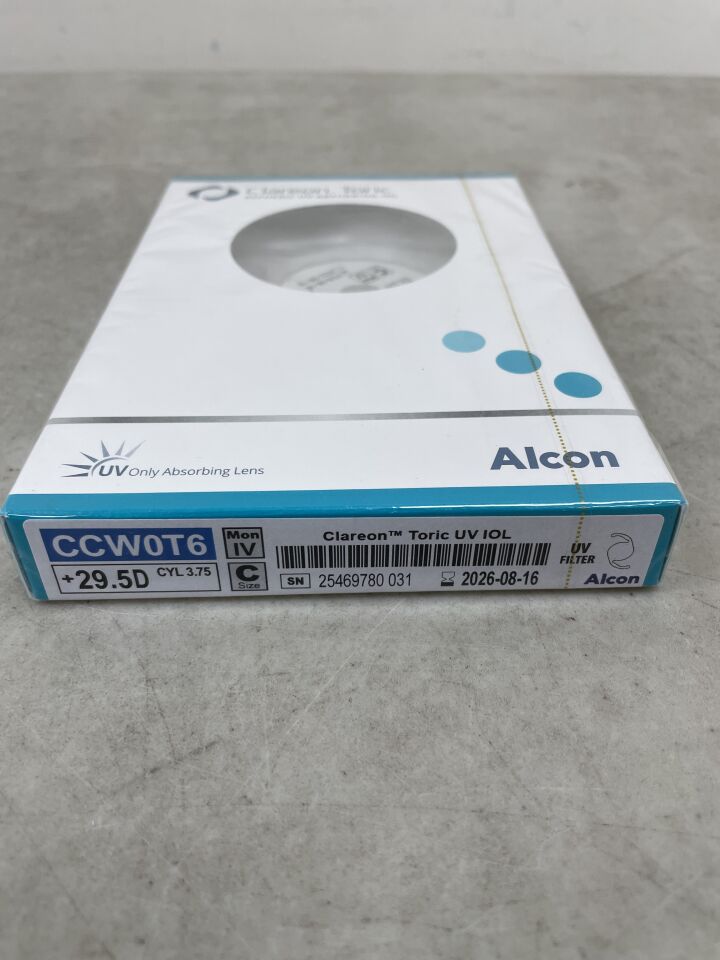 CCW0T6.295 - ALCON - Clareon Toric UV IOL, 29.5D, (BX/1) - ( Expiry Date: 2026-08-16 )