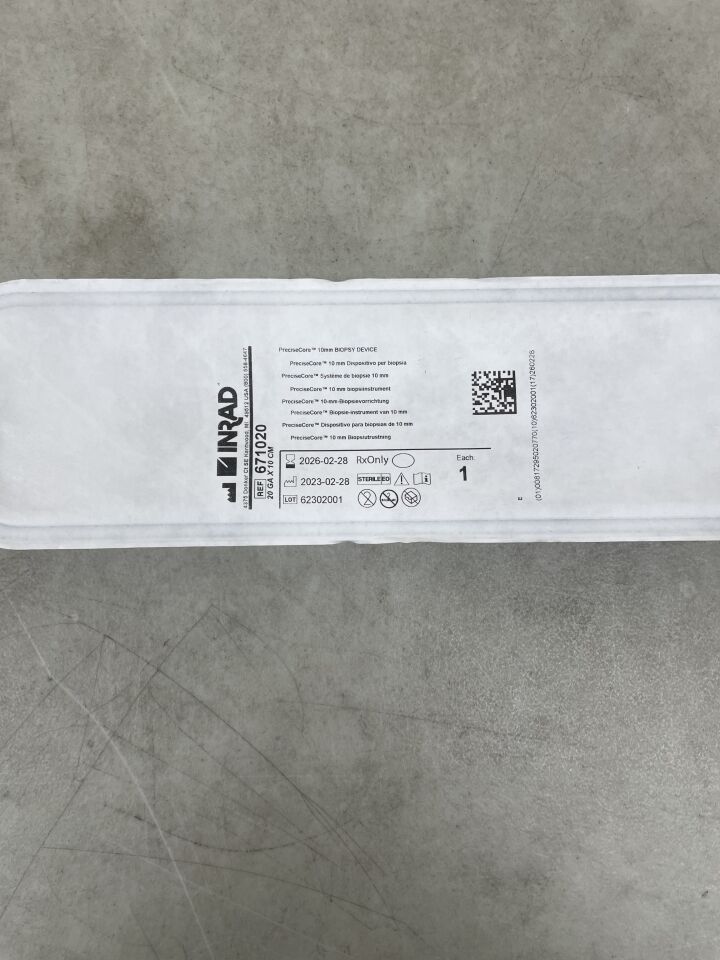 671020  -  INRAD  -  PreciseCore Biopsy Device 20G x 10cm, 10mm Notch , ( EA )  -  ( Expiry Date : 2026-02-28 )