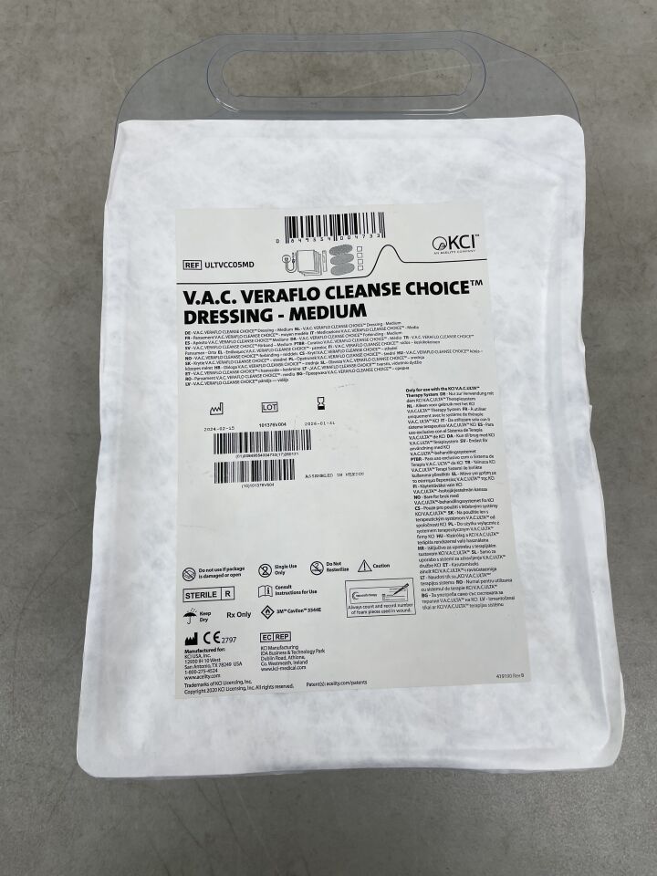 ULTVCC05MD  -  KCI  -  V.A.C. Veraflo Cleanse Choice Dressing - Medium , ( EA )  -  ( Expiry Date : 2026-01-31 )