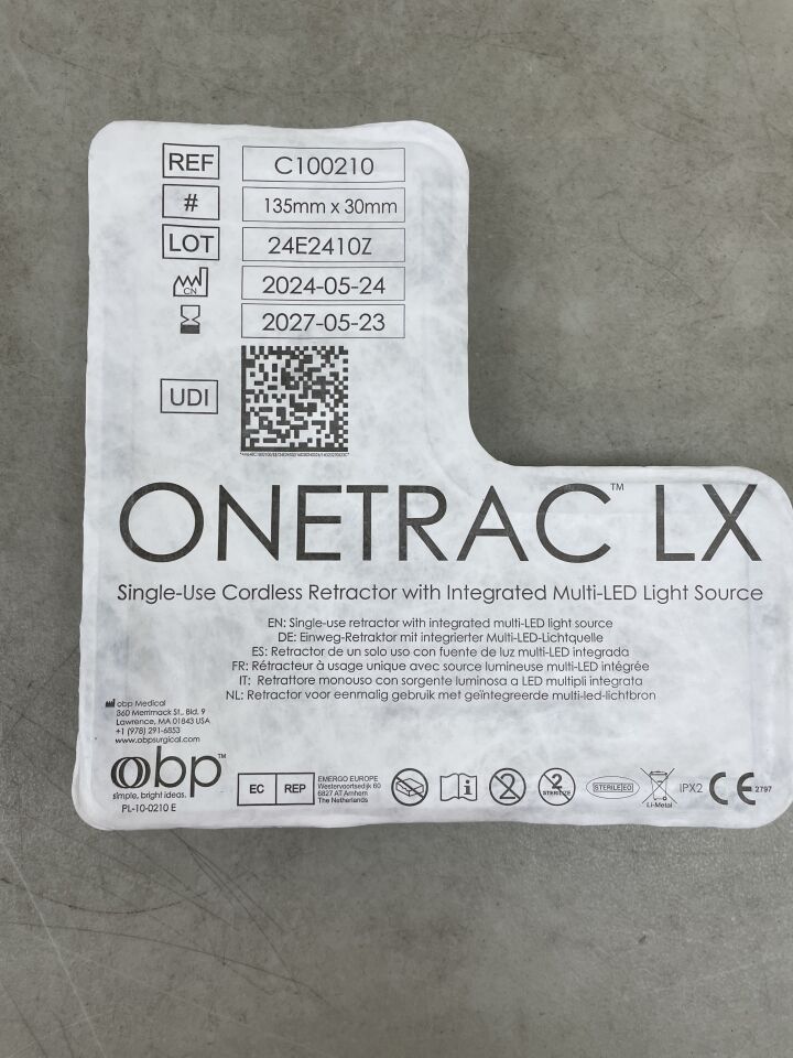 C100210 - OBP - Onetrac LX 無線牽開器 135mm x 30mm，（EA）-（有效期限至：2027-05-23）