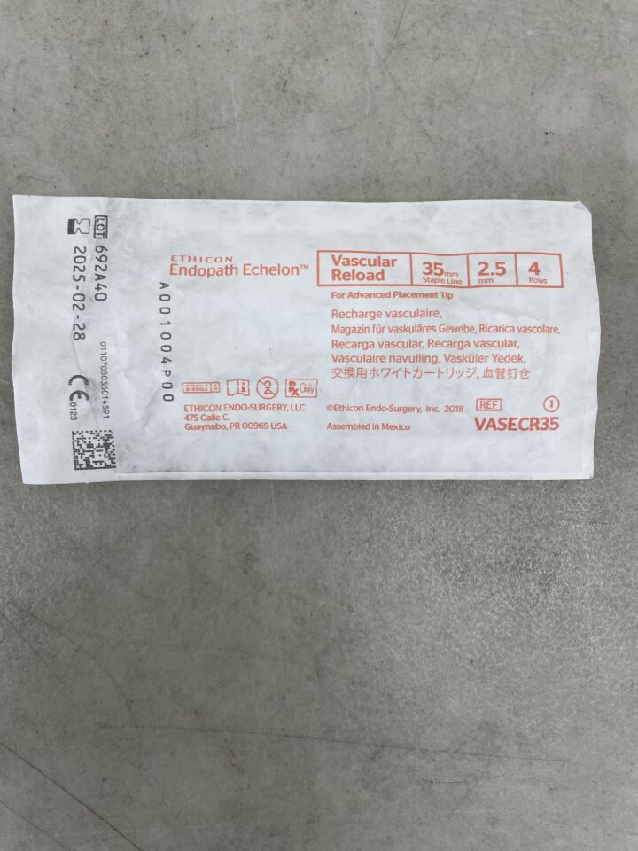 VASECR35 - ETHICON - Echelon Endopath Stapler Reload, For Advanced Placement Tip, (EA) - ( Expiry Date: 2025-02-28 )