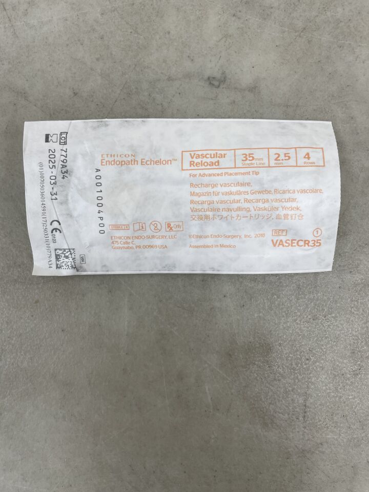 VASECR35 - ETHICON - Echelon Endopath Stapler Reload, For Advanced Placement Tip, (EA) - ( Expiry Date: 2025-03-31 )