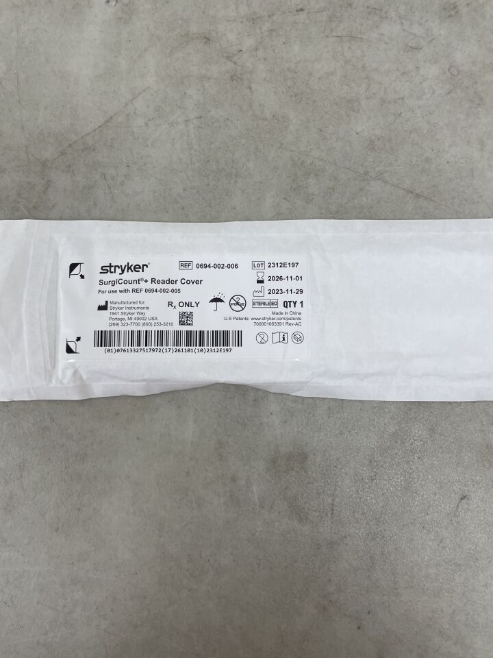 0694-002-006  -  STRYKER  -  SURGICOUNT and READER COVER , ( EA )  -  ( Expiry Date : 2026-11-01 )