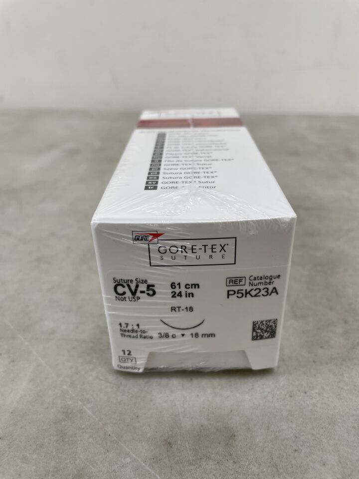 P5K23A - GORE - GORE-TEX SUTURE CV-5 61cm RT-18-1dz, (BX/12) - ( Expiry Date: 2024-12-31 )