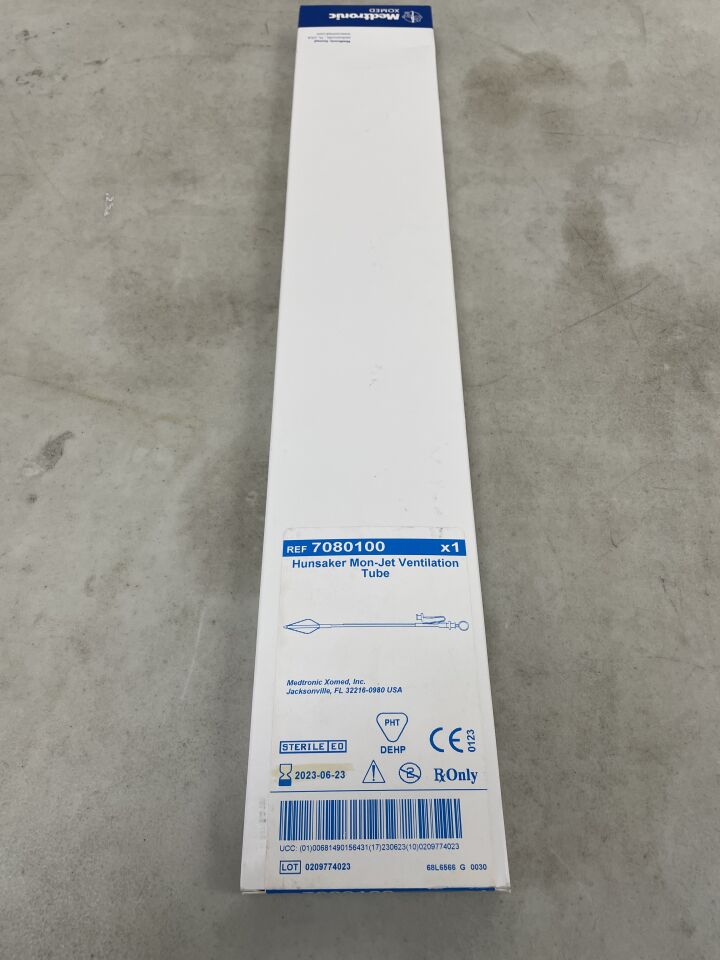 7080100 - MEDTRONIC - Hunsaker Mon-Jet Ventilation Tube, (BX/1) - ( Expiry Date: 2023-06-23 )