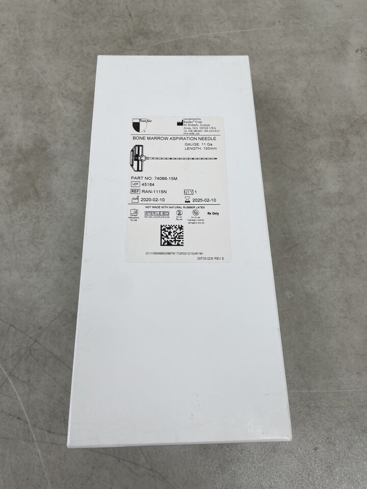 RAN-1115N - RANFAC - Bone Marrow Aspiration Needle Not Fenestrated, 11G x 15cm, (BX/1) - ( Expiry Date: 2025-02-10 )