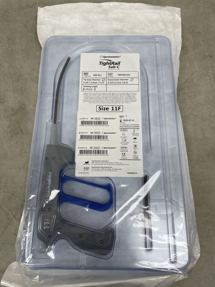 560-011 - SPECTRANETICS - TightRail Sub-C Rotating Dilator Sheath, 11.1 ID x 16.4 Fr OD, (EA) - ( Expiry Date: 2024-07-13 )