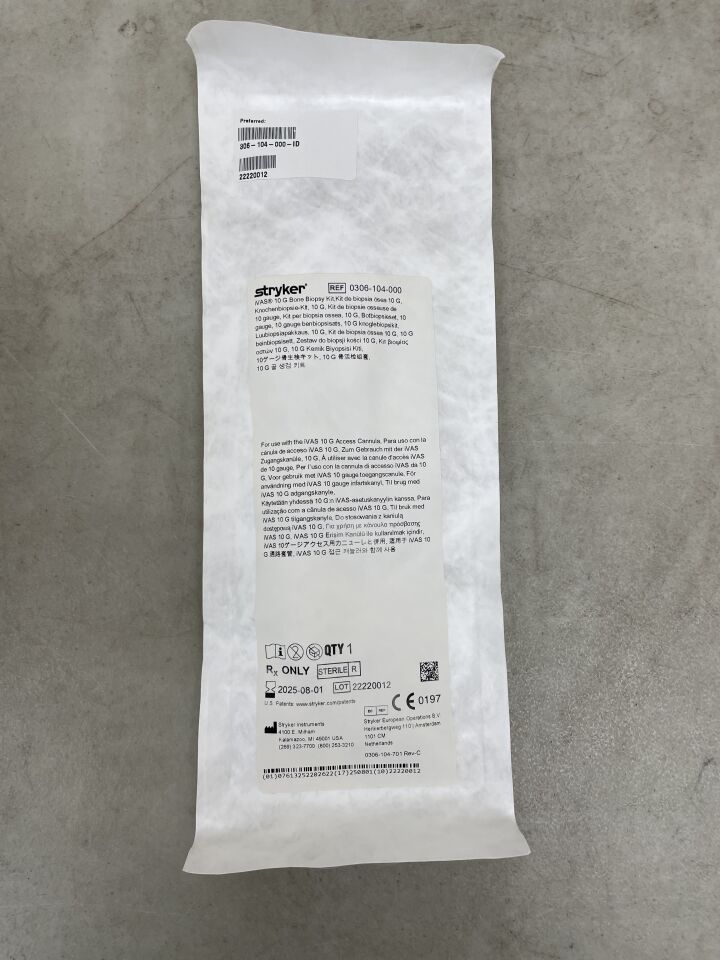 0306-104-000 - STRYKER - IVAS 10G Bone Biopsy Kit, (EA) - ( Expiry Date: 2025-08-01 )