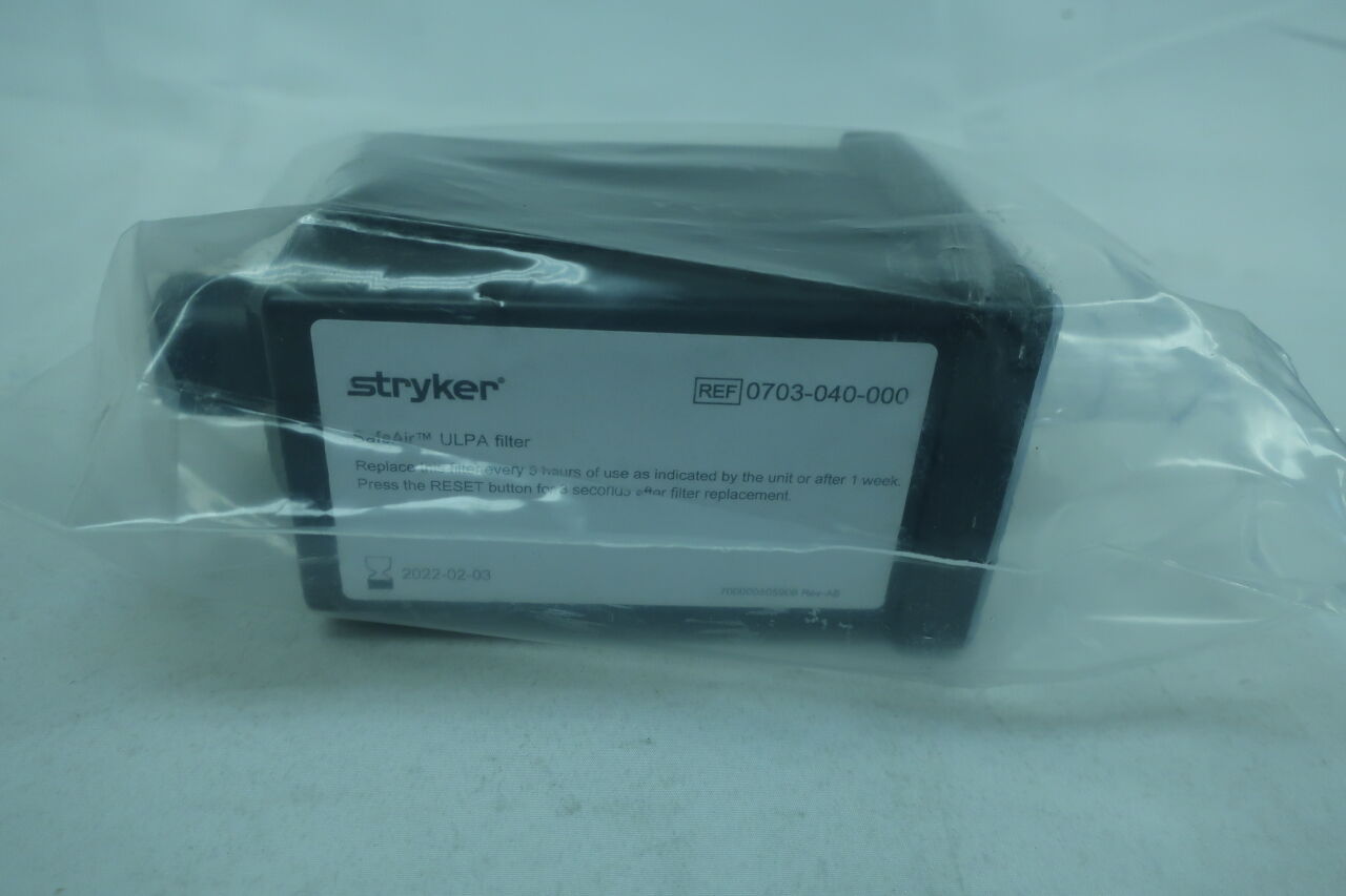 0703-040-000 - STRYKER - SafeAir ULPA Filter, (EA) - ( Expiry Date: 2024-09-01 )