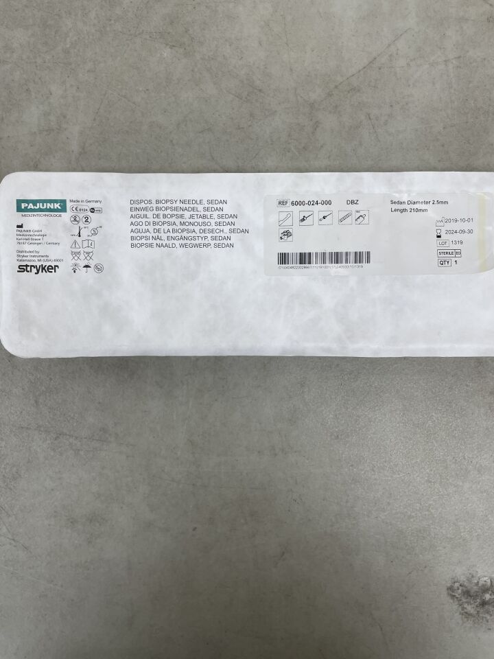 6000-024-000 - STRYKER - Disposable Sedan Biopsy Needle, (EA) - ( Expiry Date: 2024-09-30 )