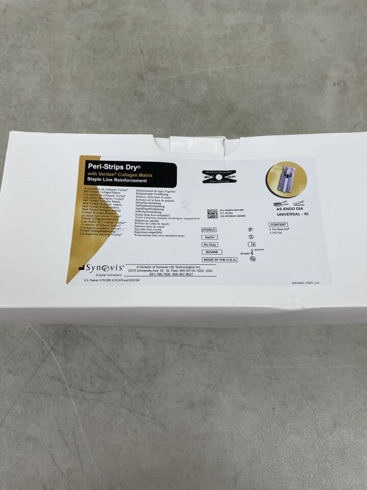 PSD4506UV - SYNOVIS - Peri-Strips Dry with Veritas for Medtronic Endo GIA Universal 45, (BX/6) - ( Expiry Date: 2024-12-01 )