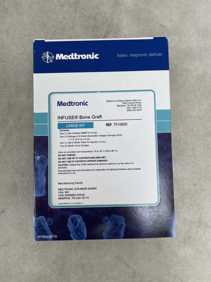 7510600 - MEDTRONIC - Infuse Bone Graft Large Kit, 6.0cc, (BX/1) - ( Expiry Date: 2025-07-01 )