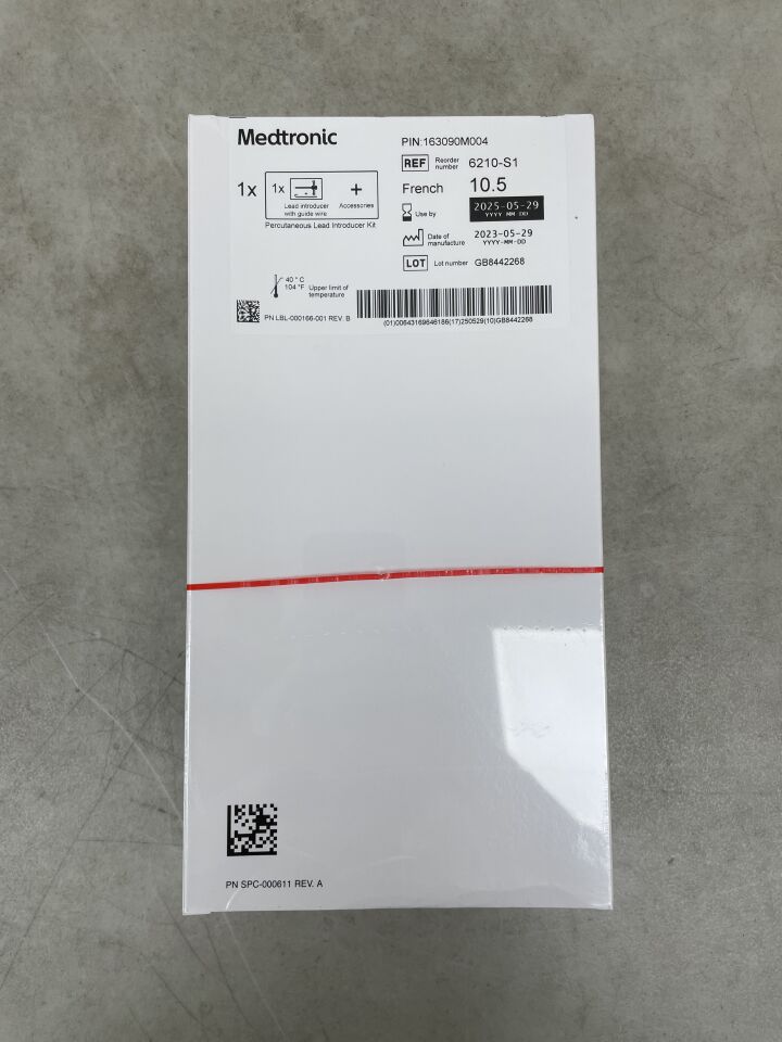 6210-S1 - MEDTRONIC - Percutaneous Lead Introducer - 10.5Fr, (BX/1) - ( Expiry Date: 2025-05-29 )
