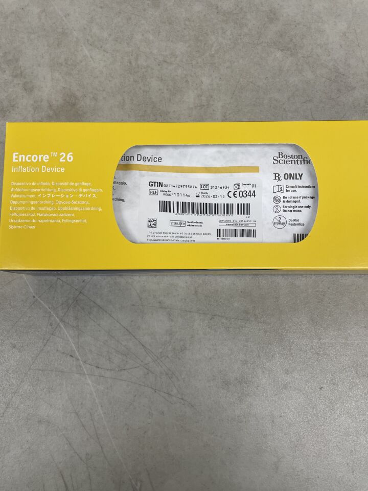 710114 - BOSTON SCIENTIFIC - Dispositivo de inflado Encore 26 (Caja/1) - (Fecha de caducidad: 15/03/2026)