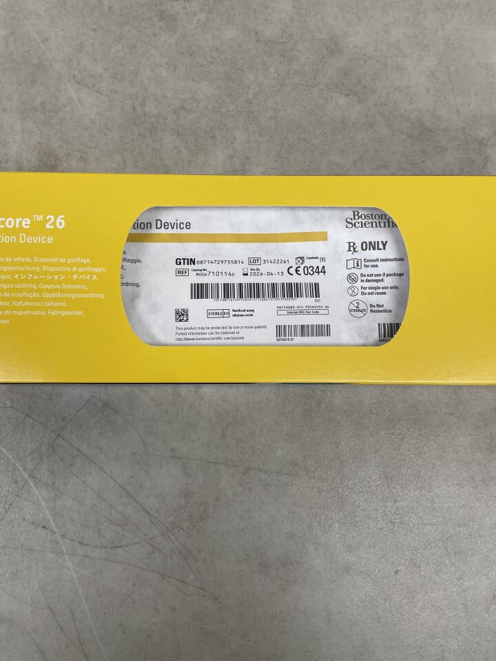 710114  -  BOSTON SCIENTIFIC  -  encore 26 inflation device  , ( BX/1 )  -  ( Expiry Date : 2026-04-13 )