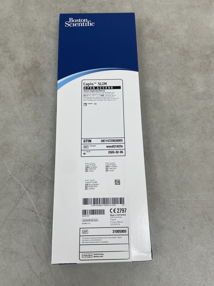 831825 - 波士頓科學 - Capio SLIM 開放式縫合線捕獲裝置，（BX/1）-（有效期至：2026-02-06）