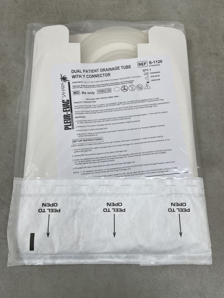 S-1120 - TELEFLEX - LMA Fastrach 帶雙 Y 型接頭的氣管插管，用於病患引流，（EA）-（有效期至：2028-05-06）