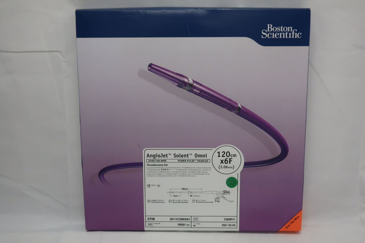 109681 - BOSTON SCIENTIFIC - AngioJet Solent Omni Thrombectomy Set - OTW - Power Pulse Enabled - 6Fr x 120cm, (BX/1) - ( Expiry Date: 2025-06-08 )