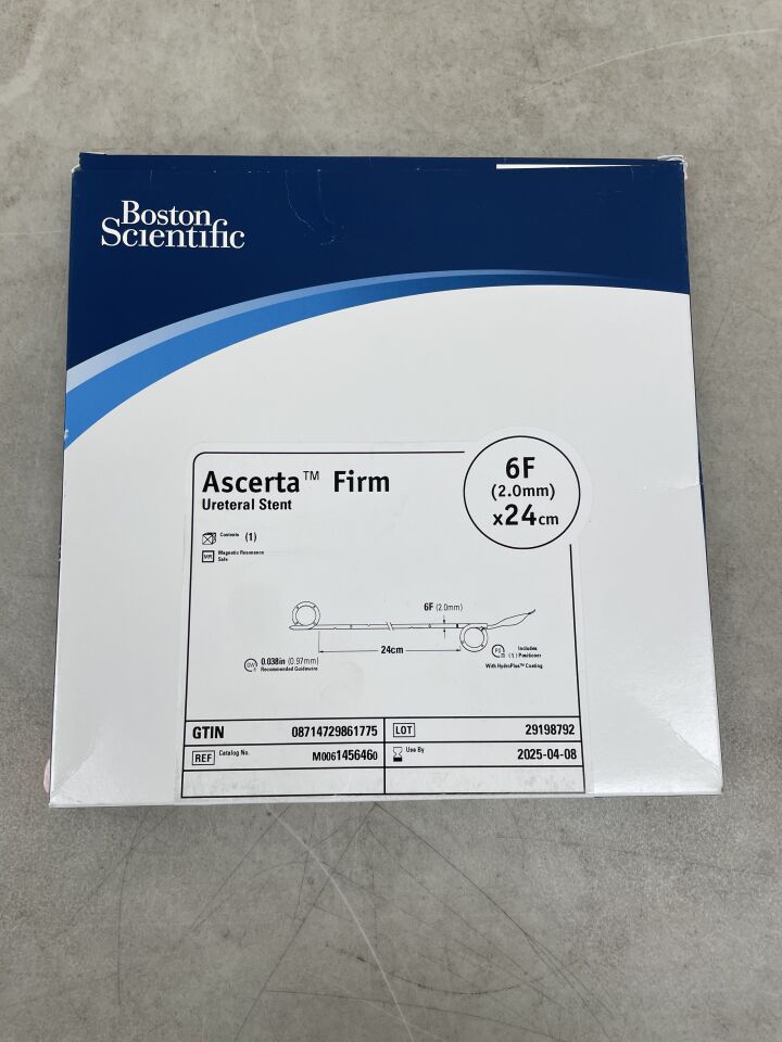145646 - BOSTON SCIENTIFIC - Ascerta Firm Ureteral Stent 6F x 24cm, (BX/1) - ( Expiry Date: 2025-04-08 )