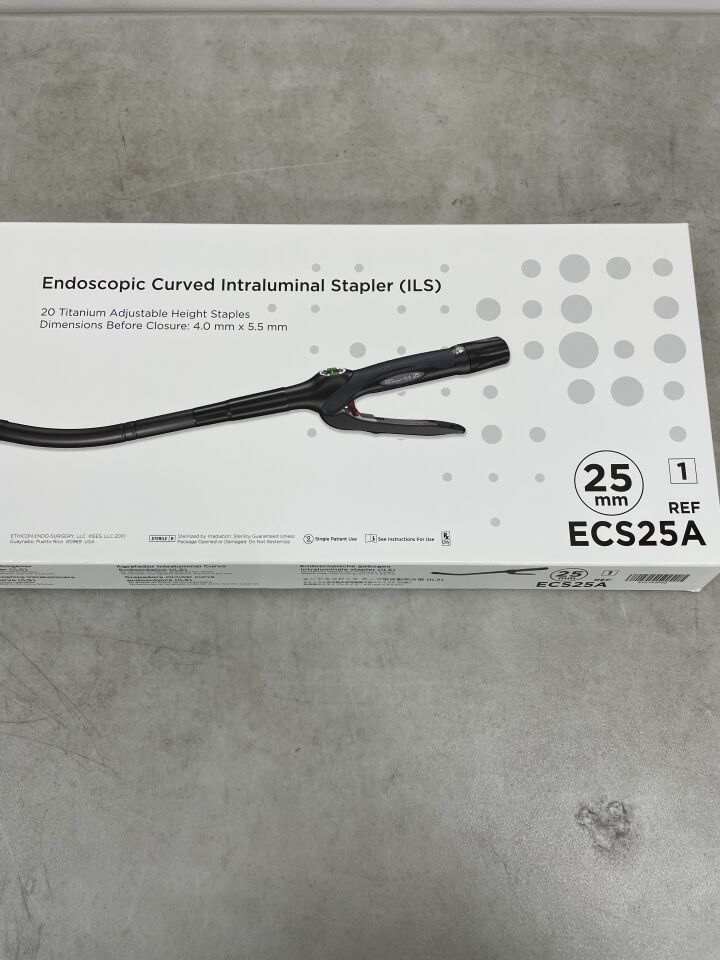 ECS25A - ETHICON - Proximate Endoscopic Curved Intraluminal Stapler, 25 mm Head Diameter, (BX/1) - ( Expiry Date: 2025-05-31 )