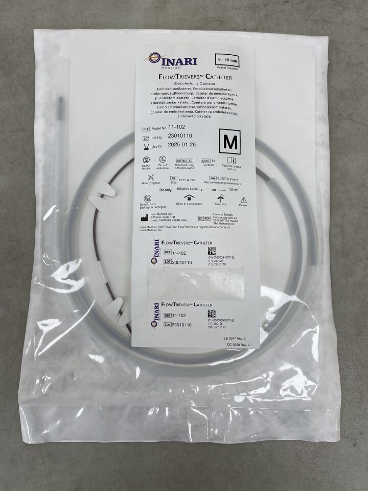 11-102 - INARI MEDICAL - FlowTriever2 12F Embolectomy Catheter 6-16mm, (EA) - ( Expiry Date: 2025-01-26 )
