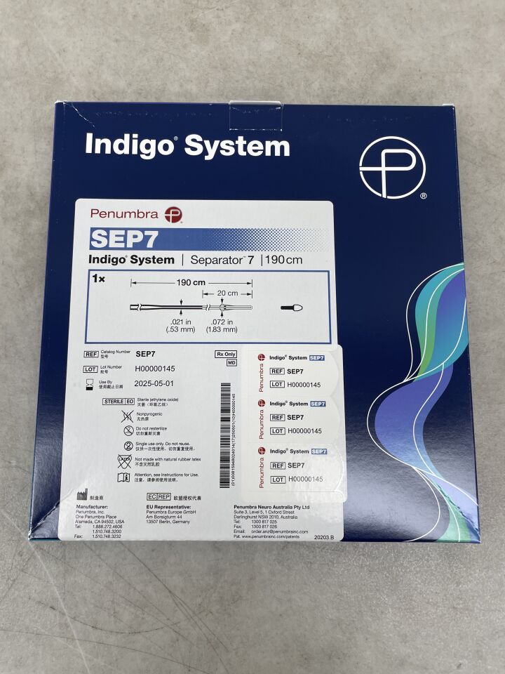 7-Sep - PENUMBRA - Indigo Separator 7, 190cm, (BX/1) - ( Expiry Date: 2025-05-01 )