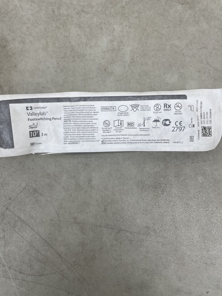 E3504 - COVIDIEN - Valleylab 腳踏開關筆 10'，（EA）-（有效期至：2026-10-31）