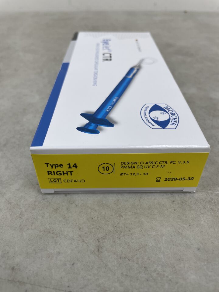 14 RIGHT V.3  -  MORCHER  -  eyejet capsular tension ring , ( BX/1 )  -  ( Expiry Date : 2028-05-30 )