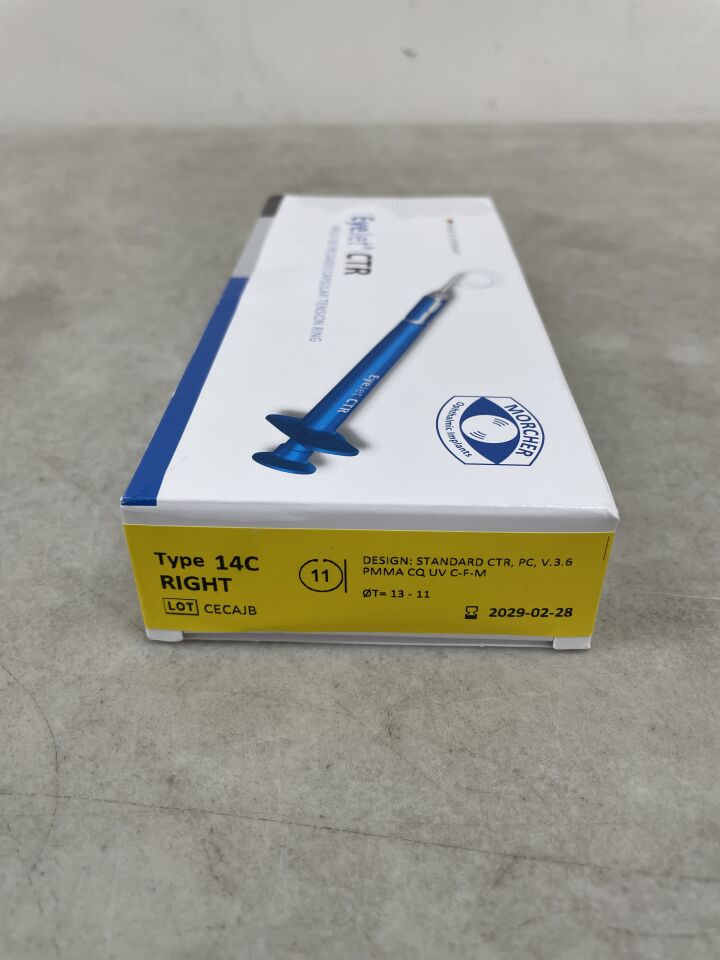 14C RIGHT V.3  -  MORCHER  -  single-use pre-loaded capsular tension ring , ( BX/1 )  -  ( Expiry Date : 2029-02-28 )