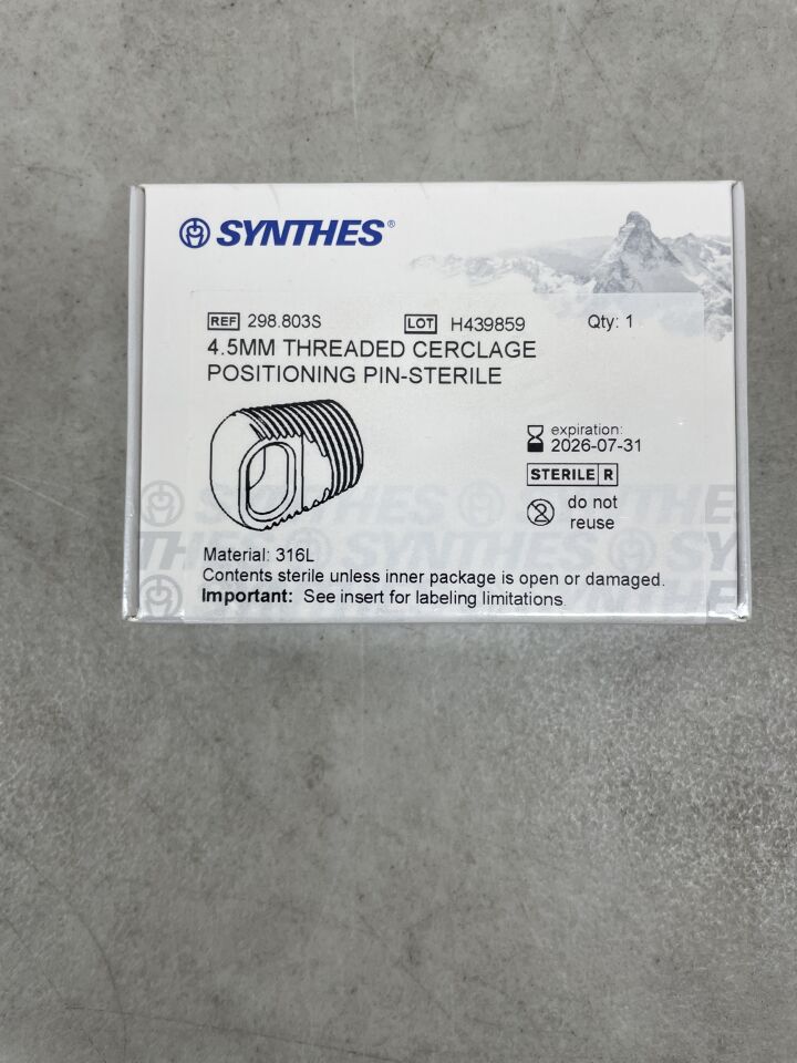 298.803S - SYNTHES - 4.5mm threaded cerclage positioning pin, (BX/1) - ( Expiry Date: 2026-07-31 )