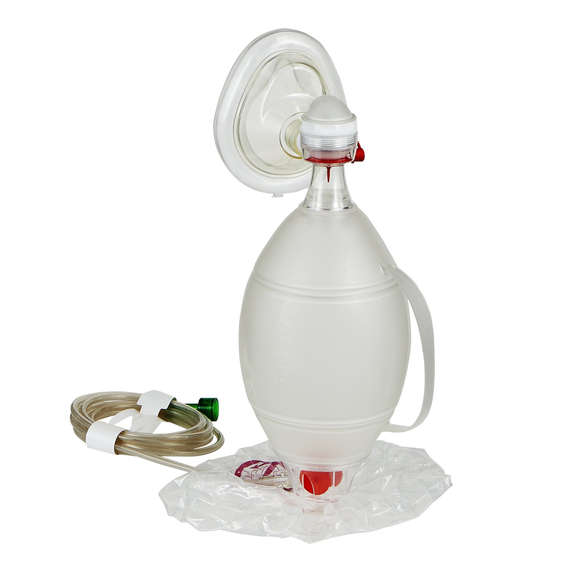 544775 - Spur II - Spur II Resuscitator with Gas Sampling Line and Medium Mask Ambu 520611000, Case of 6, (CS)