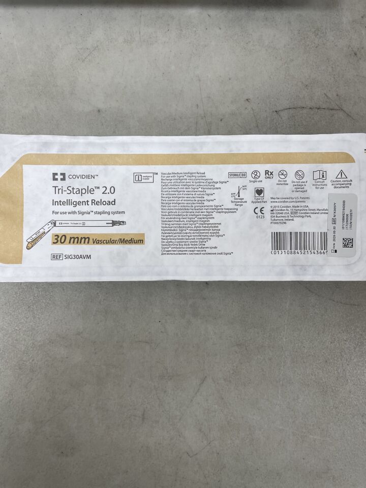 SIG30AVM - COVIDIEN - Tri-Staple 2.0 智慧型裝彈器，30mm，（EA）-（有效期限至：2026-09-30）