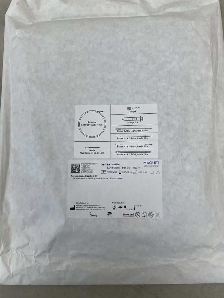 PIK 150-USA  -  MAQUET  -  percutaneous insertion kit , ( EA )  -  ( Expiry Date : 2025-12-06 )
