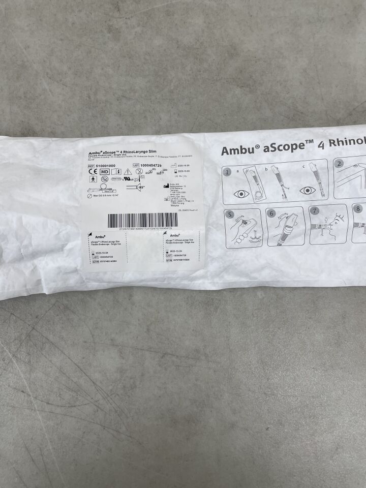 510001000 - AMBU - aScope 4 RhinoLaryngo Single-Use Slim Flexible Endoscope, 3 mm Insertion Cord Diameter, (EA) - ( Expiry Date: 2023-10-24 )