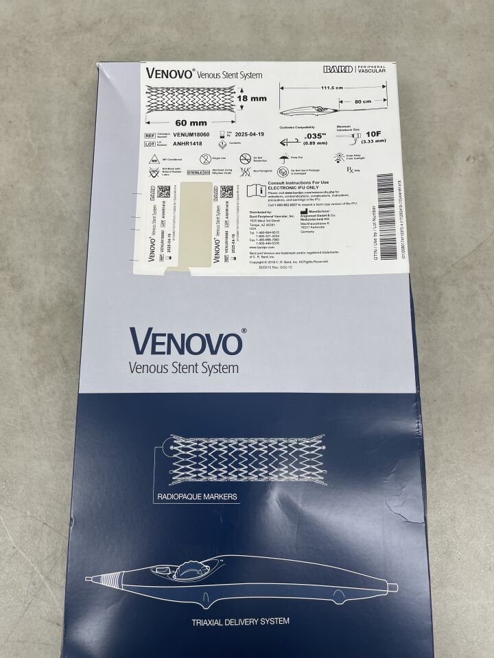 VENUM18060 - ANGIOMED - Venous Stent System 18mm x 60mm, 80cm, (BX/1)