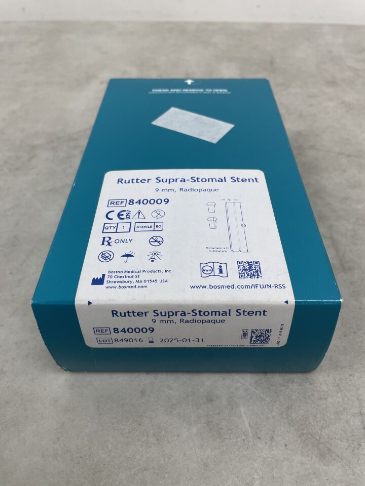 840009 - BOSTON MEDICAL - Rutter Stent, 9mm, (BX/1) - ( Expiry Date: 2025-01-31 )