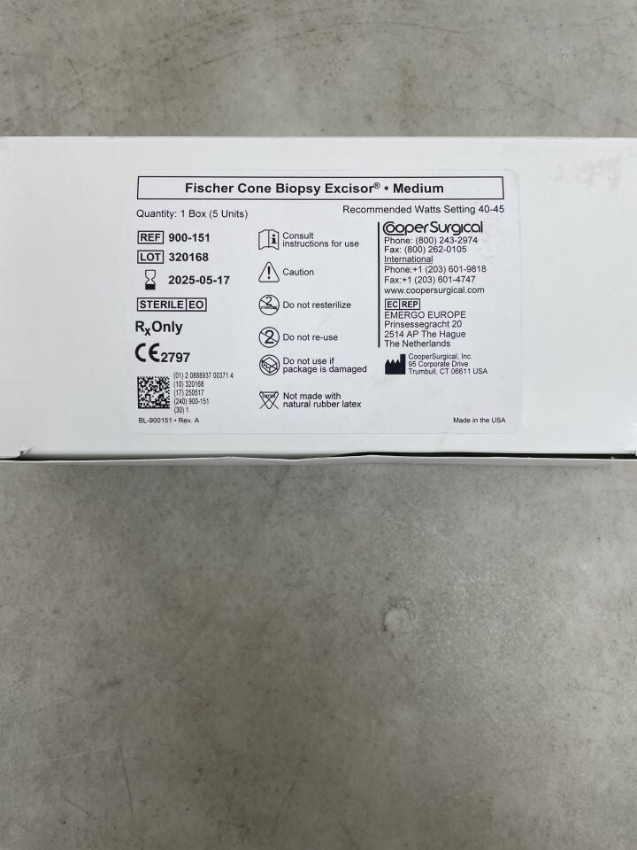 900-151 - COOPER SURGICAL - Fischer Cone Biopsy Excisor, Medium, (BX/5) - ( Expiry Date: 2025-05-17 )