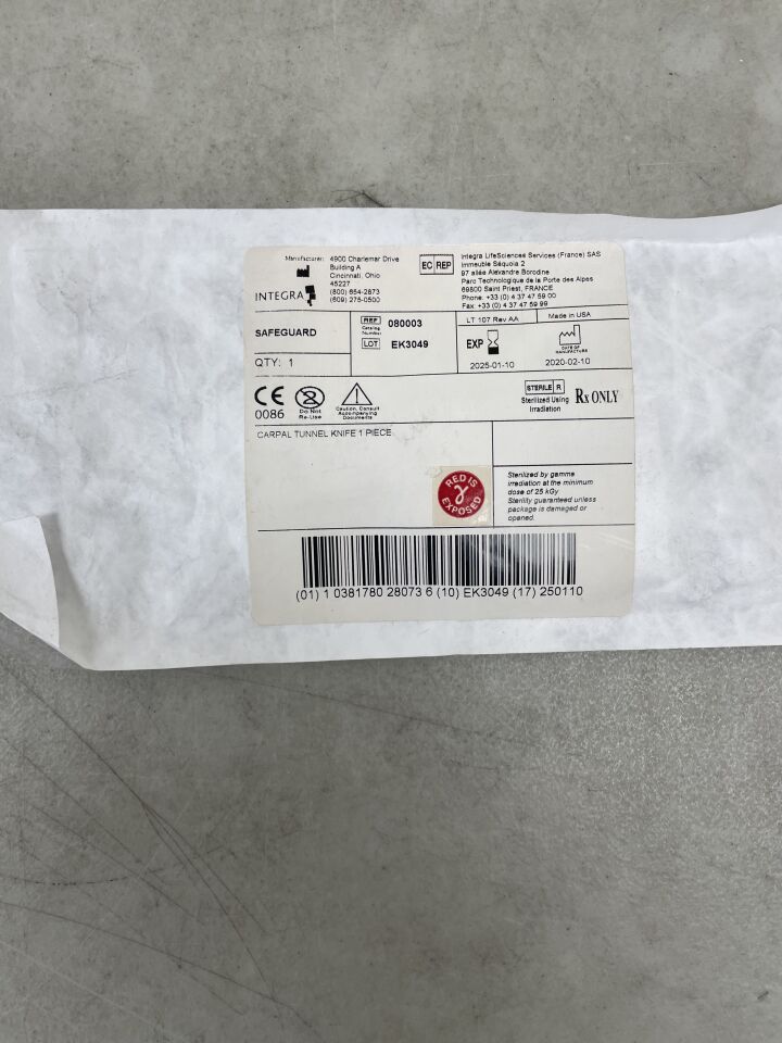 80003 - INTEGRA - Carpal Tunnel Knife, (EA) - ( Expiry Date: 2025-01-10 )