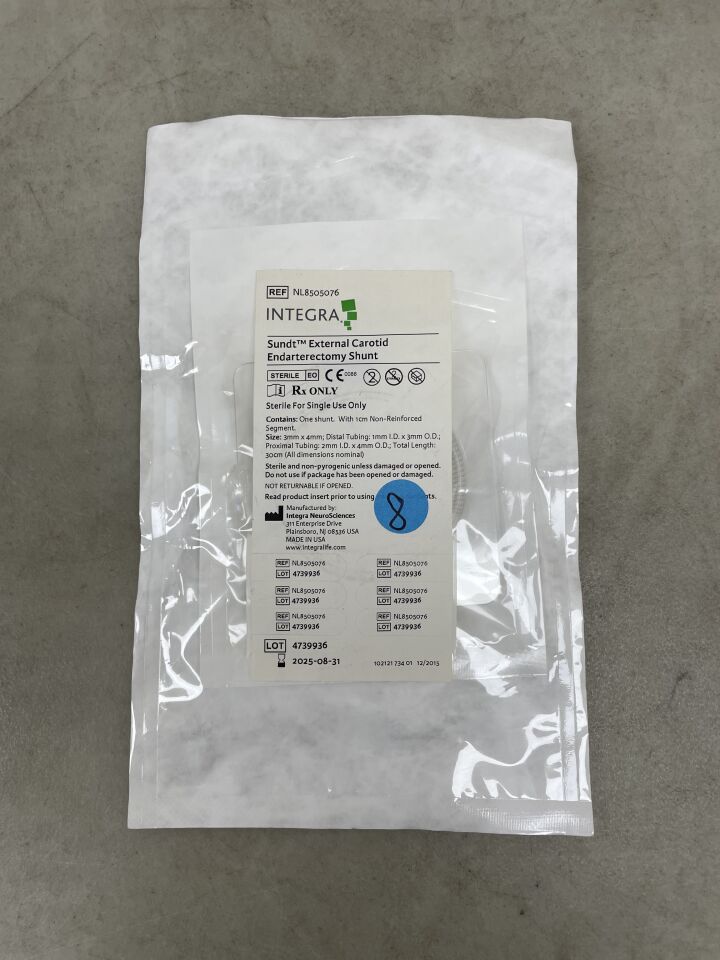 NL8505076 - INTEGRA - Sundt External Carotid Endartere, (EA) - ( Expiry Date: 2025-08-31 )