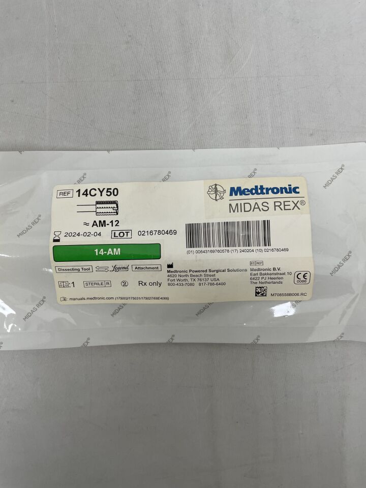 14CY50 - MEDTRONIC - Midas Rex Legend 14cm, 5mm Cylinder, (EA) - ( Expiry Date: 2023-11-14 )