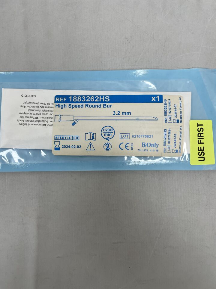 1883262HS - MEDTRONIC - High Speed Round Bur 3.2mm, (EA) - ( Expiry Date: 2024-02-02 )