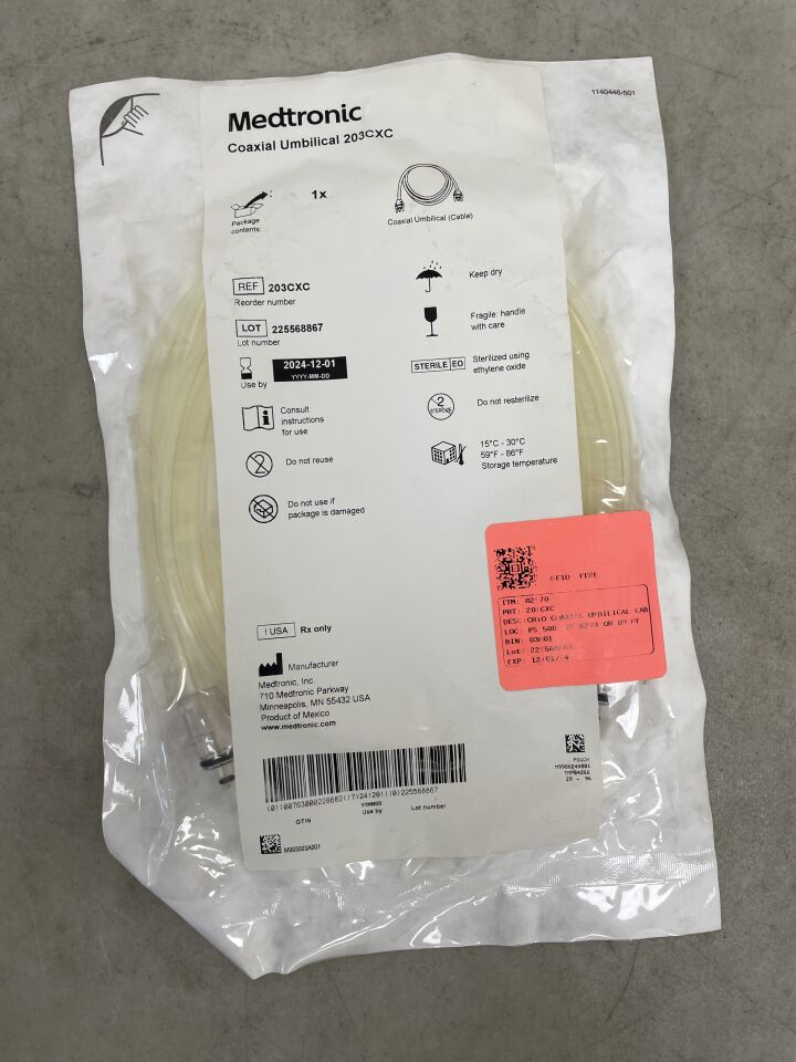 203CXC - MEDTRONIC - Coaxial Umbilical Cable, (EA) - ( Expiry Date: 2024-12-01 )