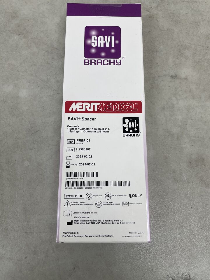 PREP-01 - MERIT MEDICAL - Savi Spacer, with  Obturator, Spacer Catheter, Syringe , (BX/1) - ( Expiry Date: 2025-02-02 )