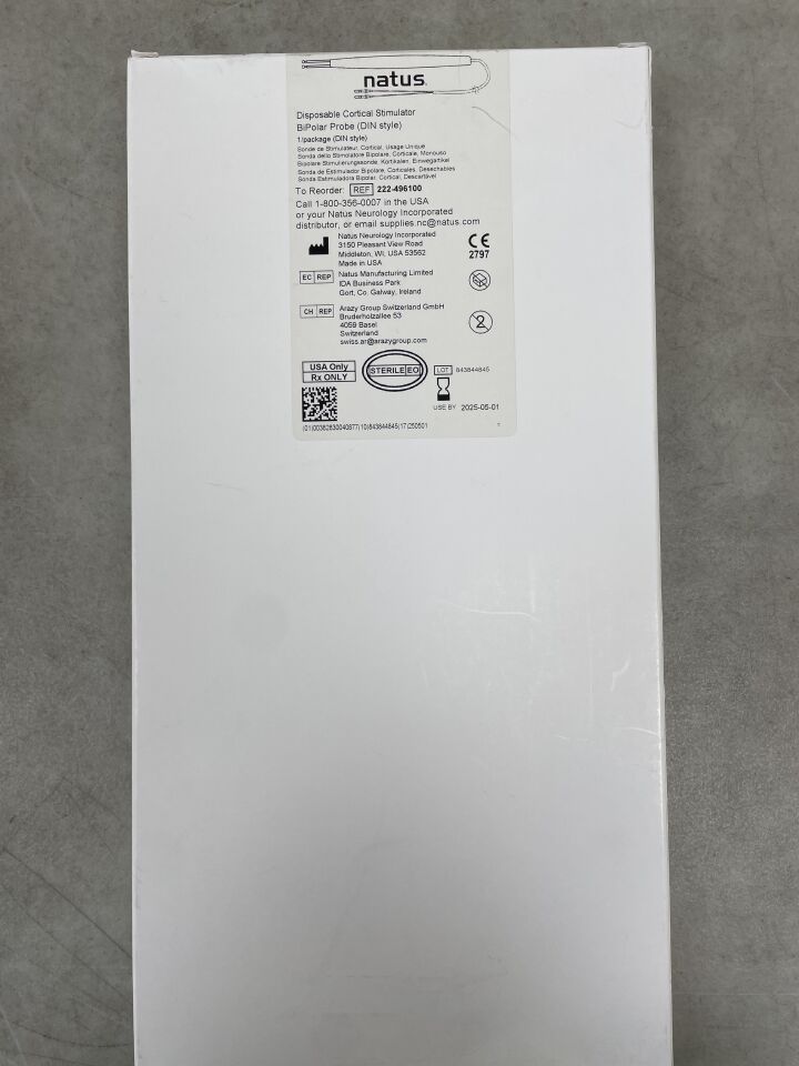 222-496100 - NATUS - Disposable Cortical Stimulation Probe, (BX/1) - ( Expiry Date: 2025-05-01 )