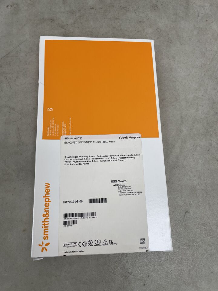 14723 - SMITH & NEPHEW - Acufex Smoother Crucial Tool 7.9mm, (BX/1) - ( Expiry Date: 2025-08-08 )