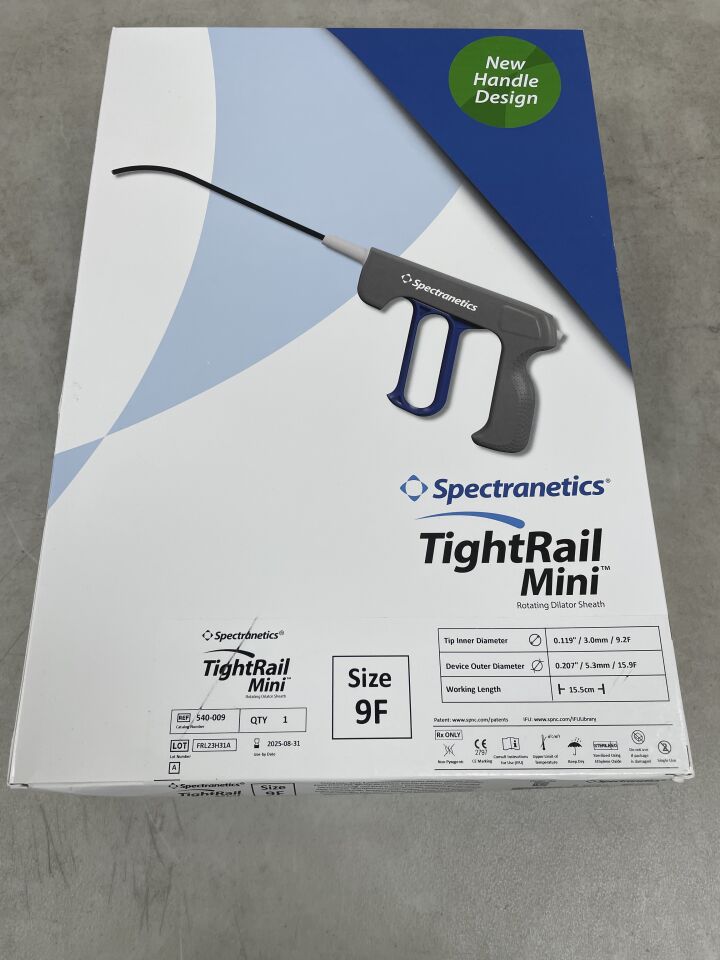 540-009 - SPECTRANETICS - TightRail Mini 9F Rotating Dilator Sheath, (BX/1) - ( Expiry Date: 2025-08-31 )